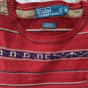 RL silk blend mens sweater